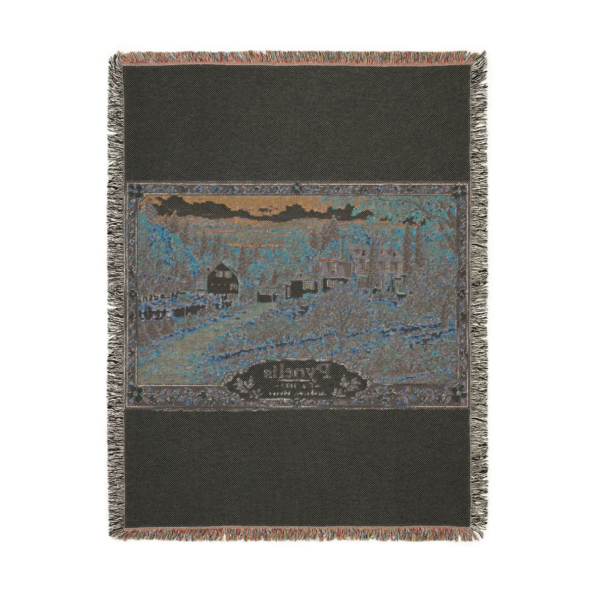 Home-Taught Woven Throw Blanket — Floral Pynelis Decor