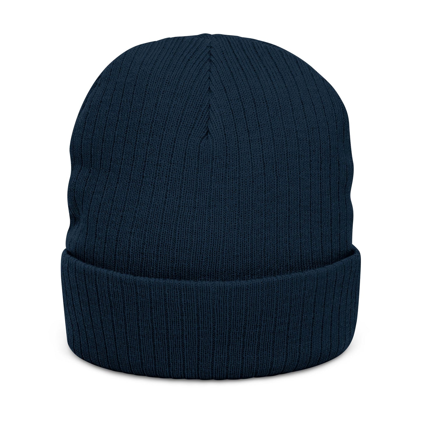 Rooted Ribbed Knit Beanie — Embroidered Tree Logo Winter Hat