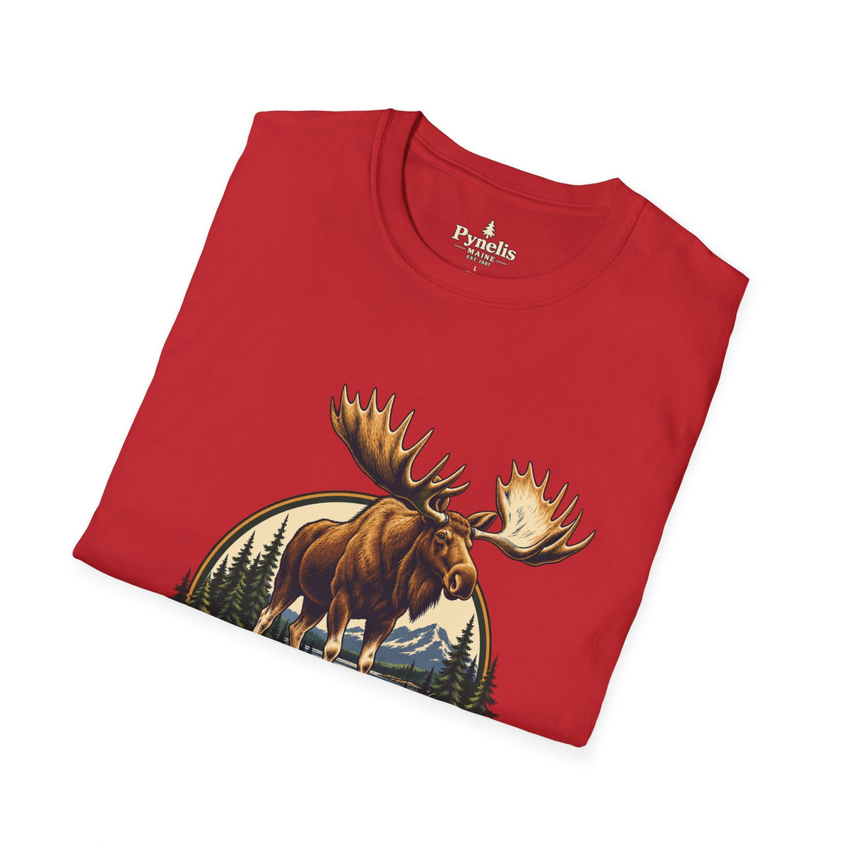 Moose Graphic T-Shirt — "The Neighbors Are Wild" Personalized Cabin Shirt