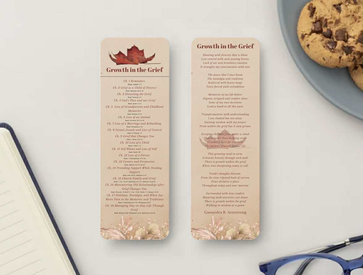 Grief Bible Verse Bookmark