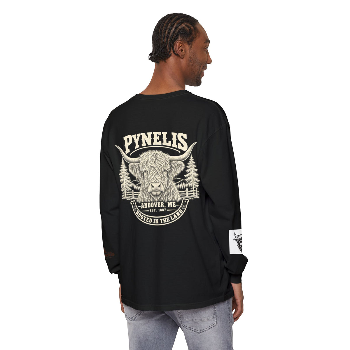 Highland Cow Graphic Long Sleeve Tee
