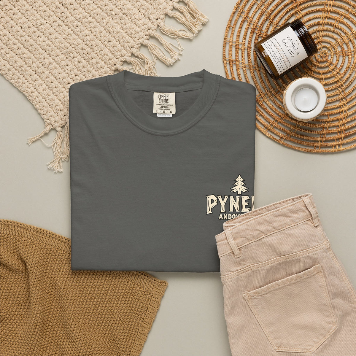 Bear Graphic T-Shirt — Pynelis Forest Vintage Logo