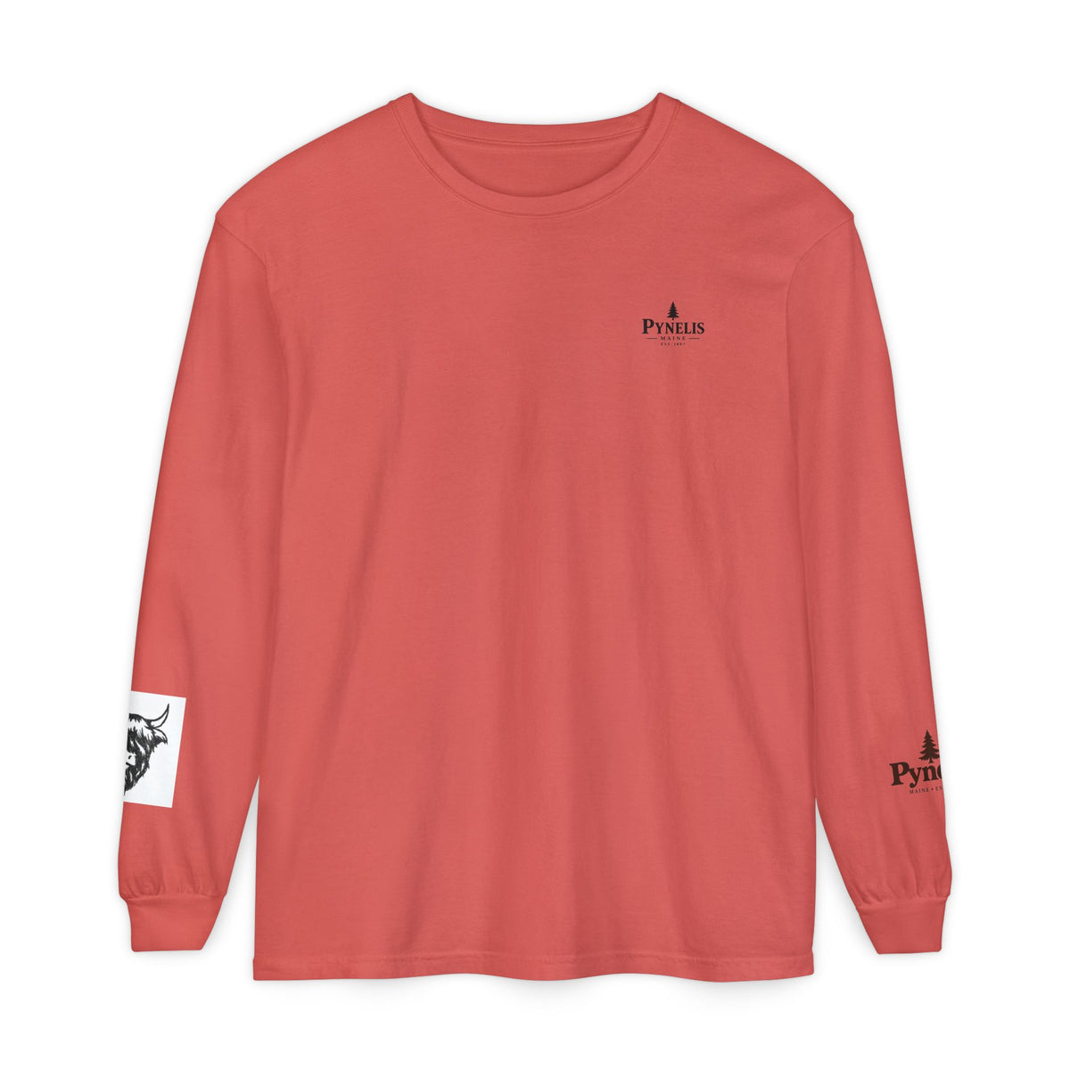 Highland Cow Graphic Long Sleeve Tee