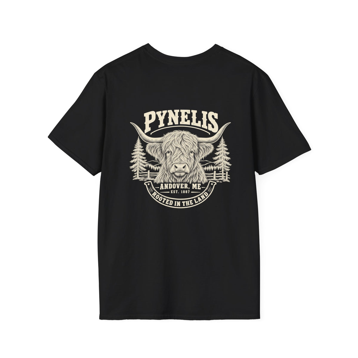 Highland Cow Graphic T-Shirt — Pynelis Ranch Vintage Bull Tee