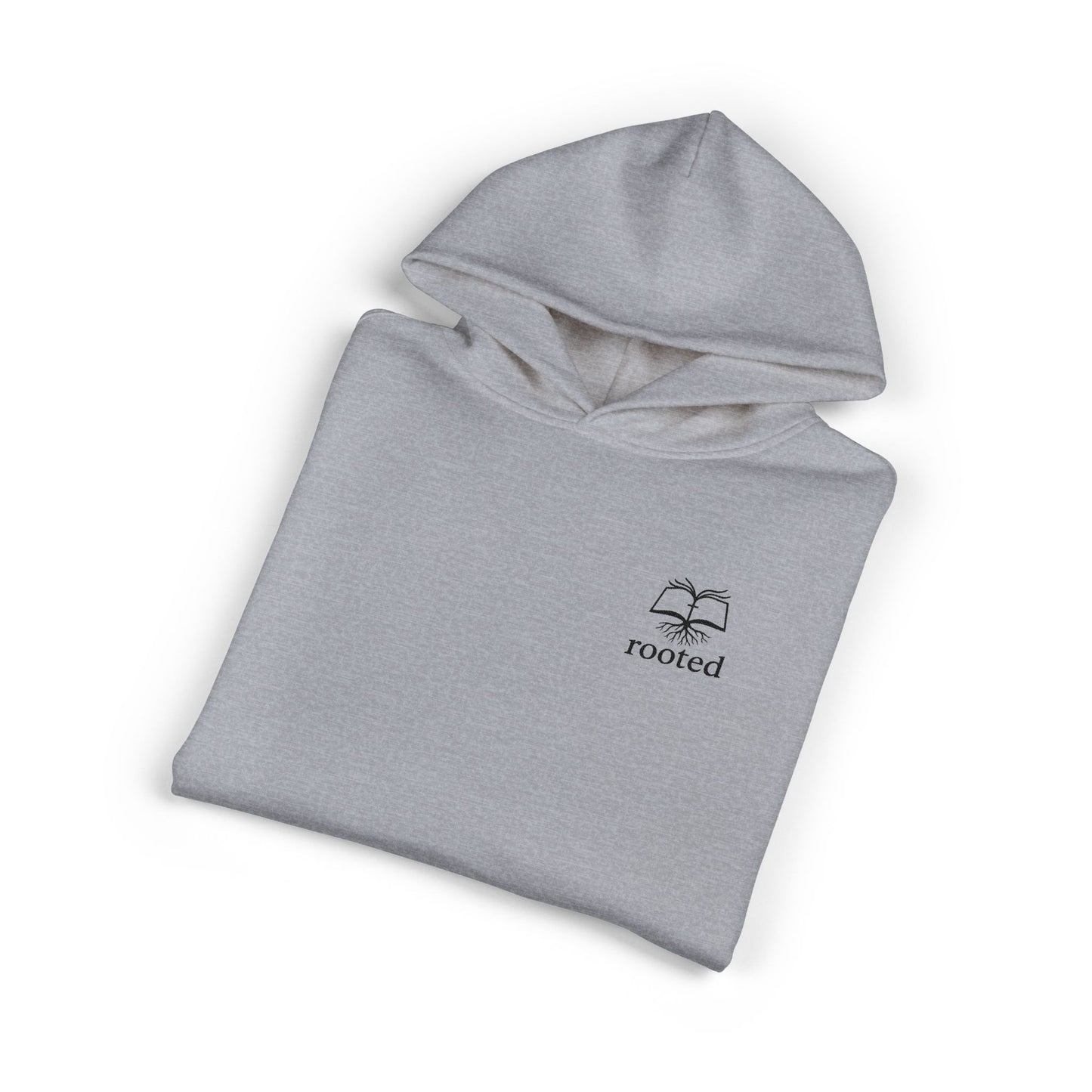Rooted Minimal Hoodie — Small Tree Logo Casual Pullover