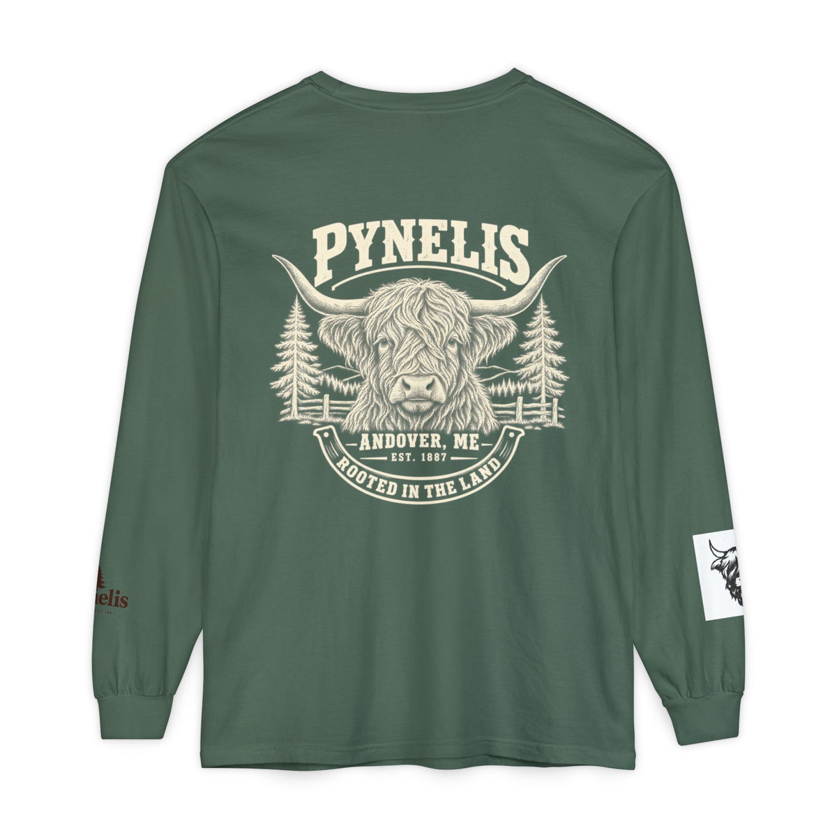 Highland Cow Graphic Long Sleeve Tee
