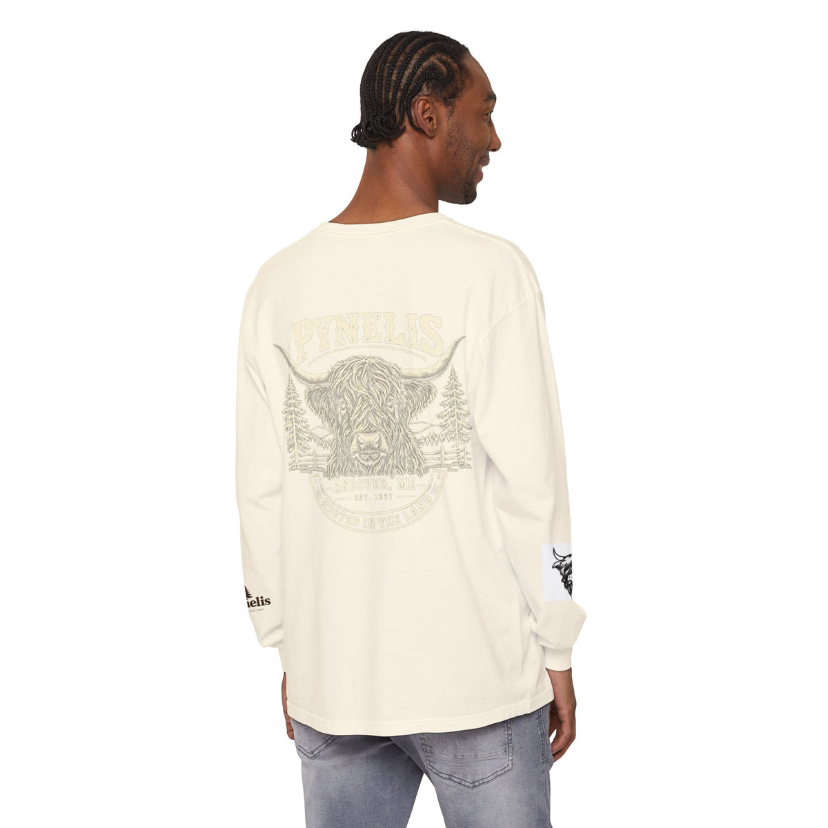 Highland Cow Graphic Long Sleeve Tee