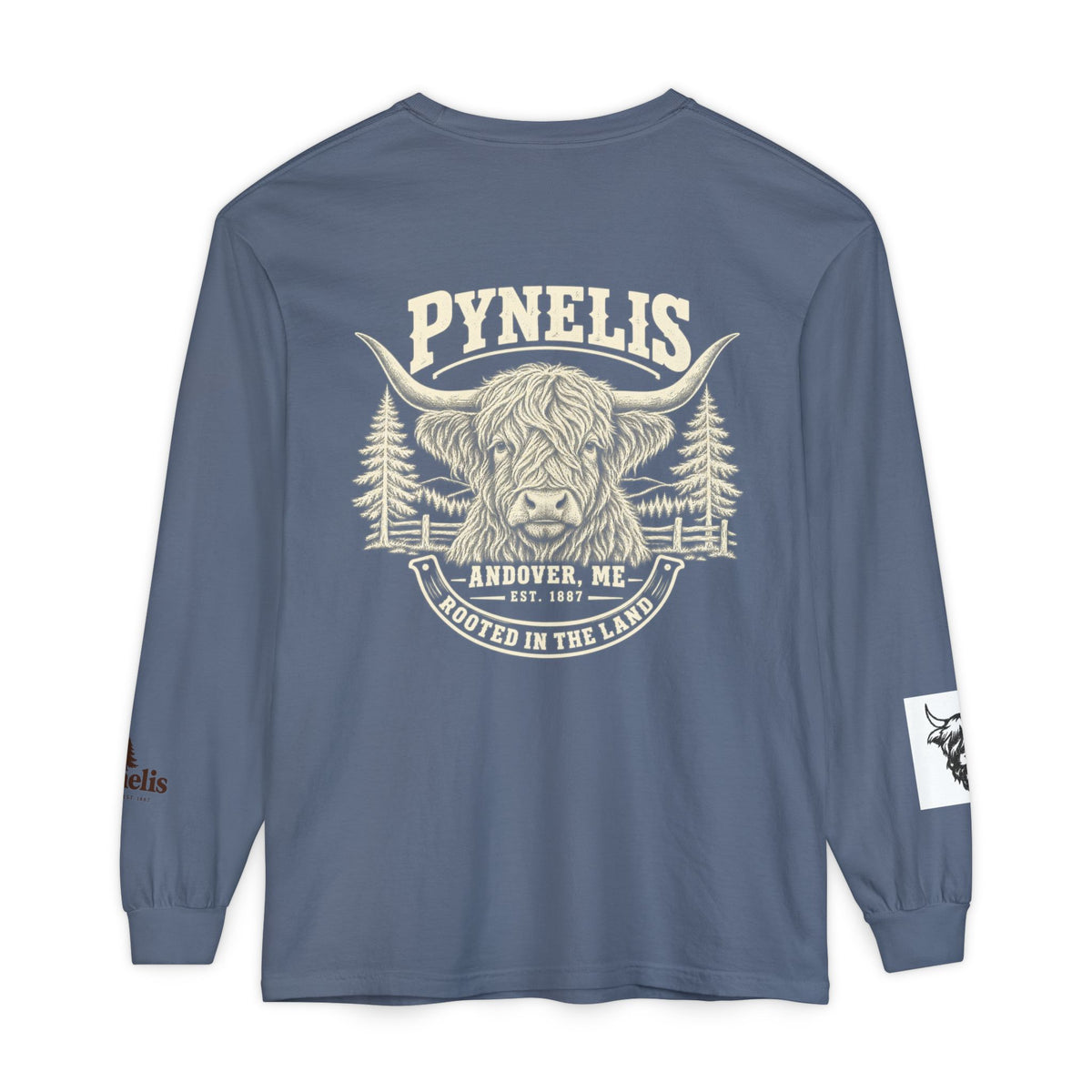 Highland Cow Graphic Long Sleeve Tee