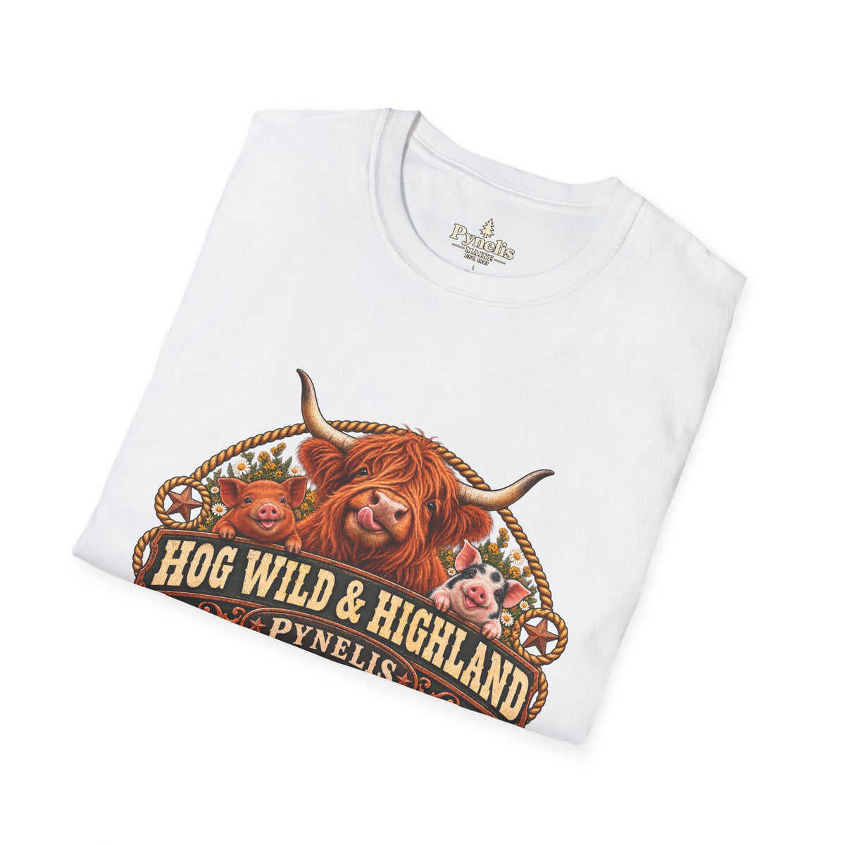 Highland Cow 'Hog Wild & Highland' T-Shirt