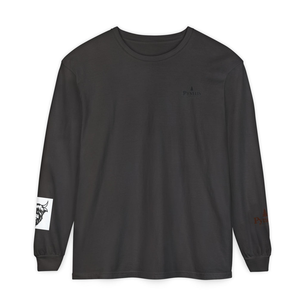 Highland Cow Graphic Long Sleeve Tee