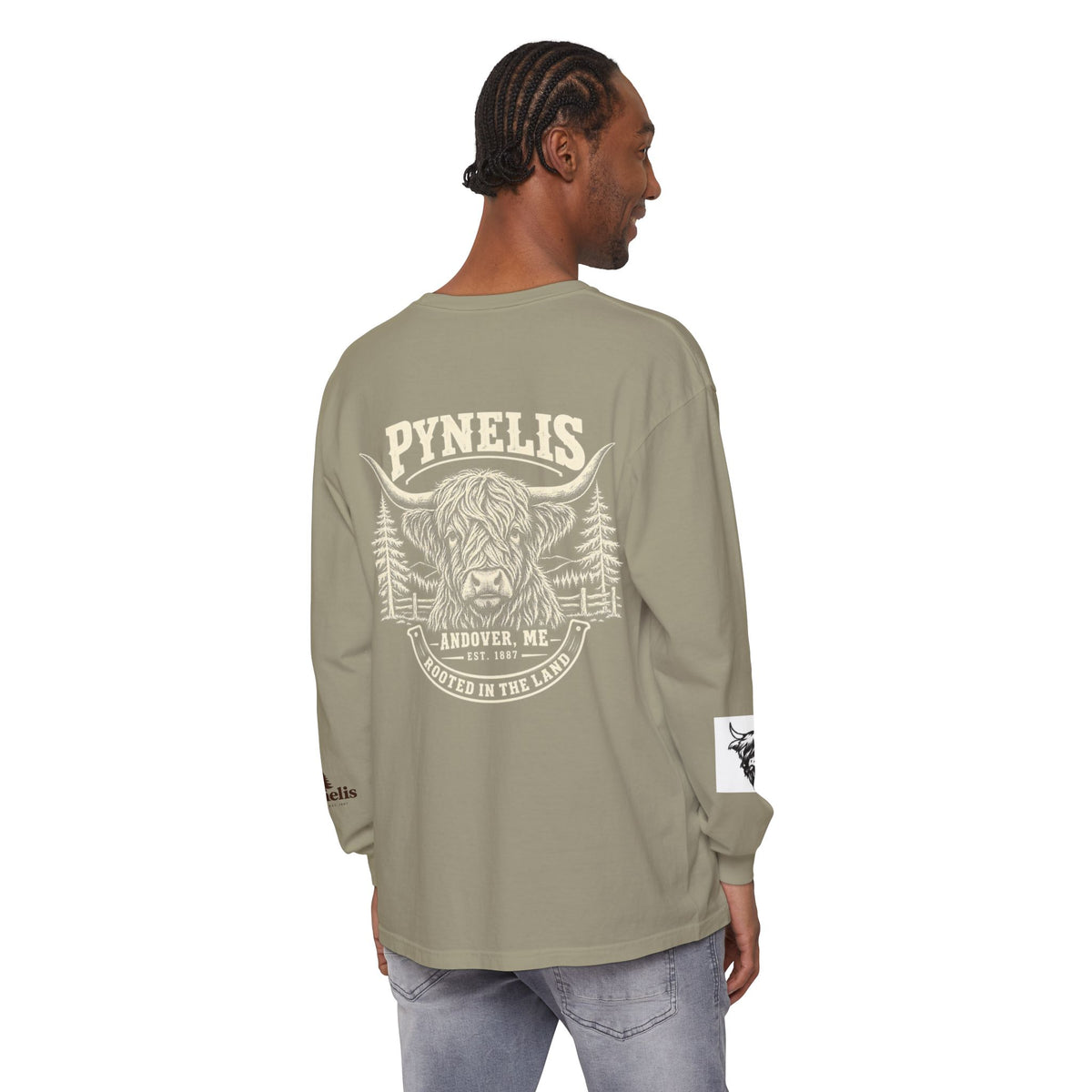 Highland Cow Graphic Long Sleeve Tee
