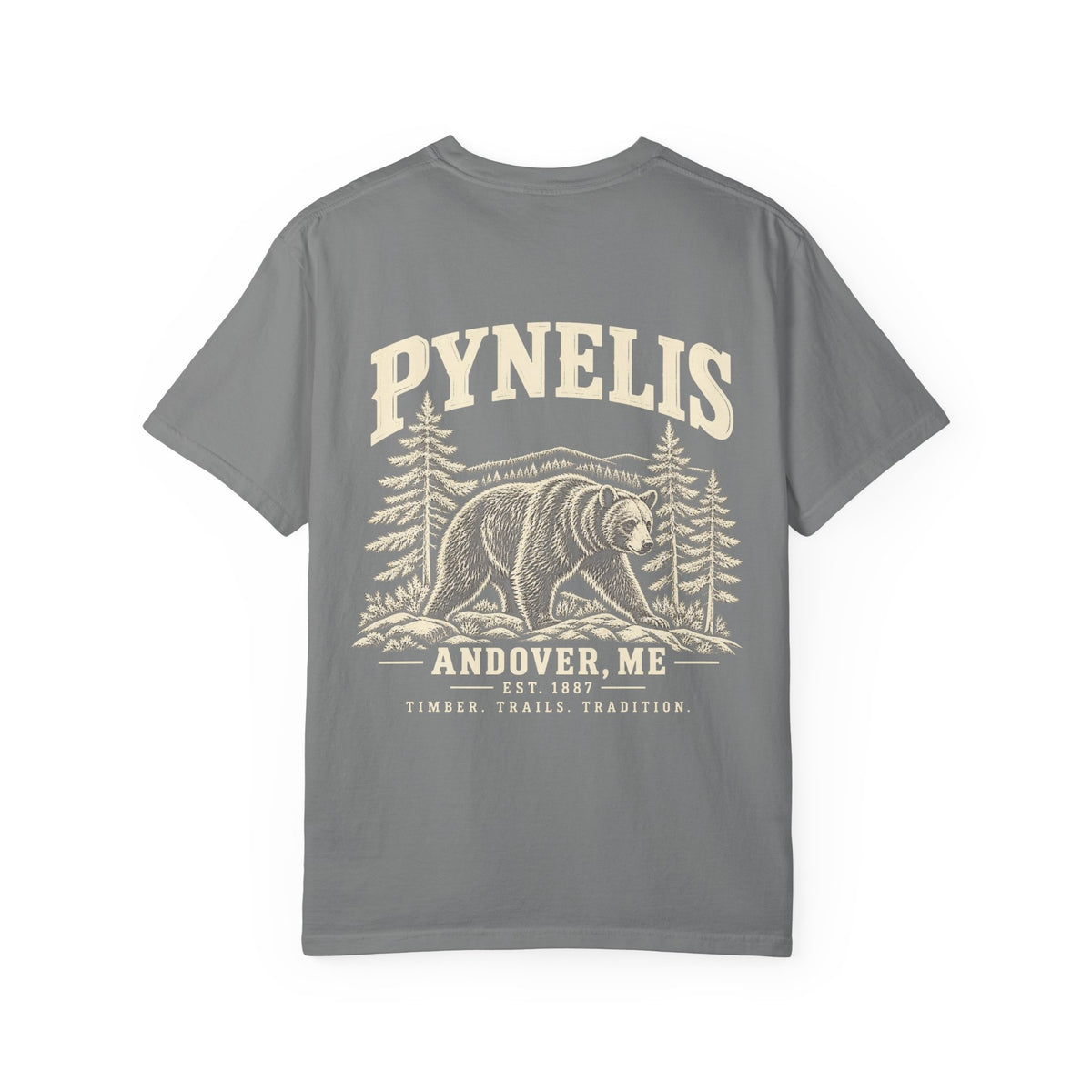 Bear Graphic T-Shirt — Pynelis Forest Vintage Logo