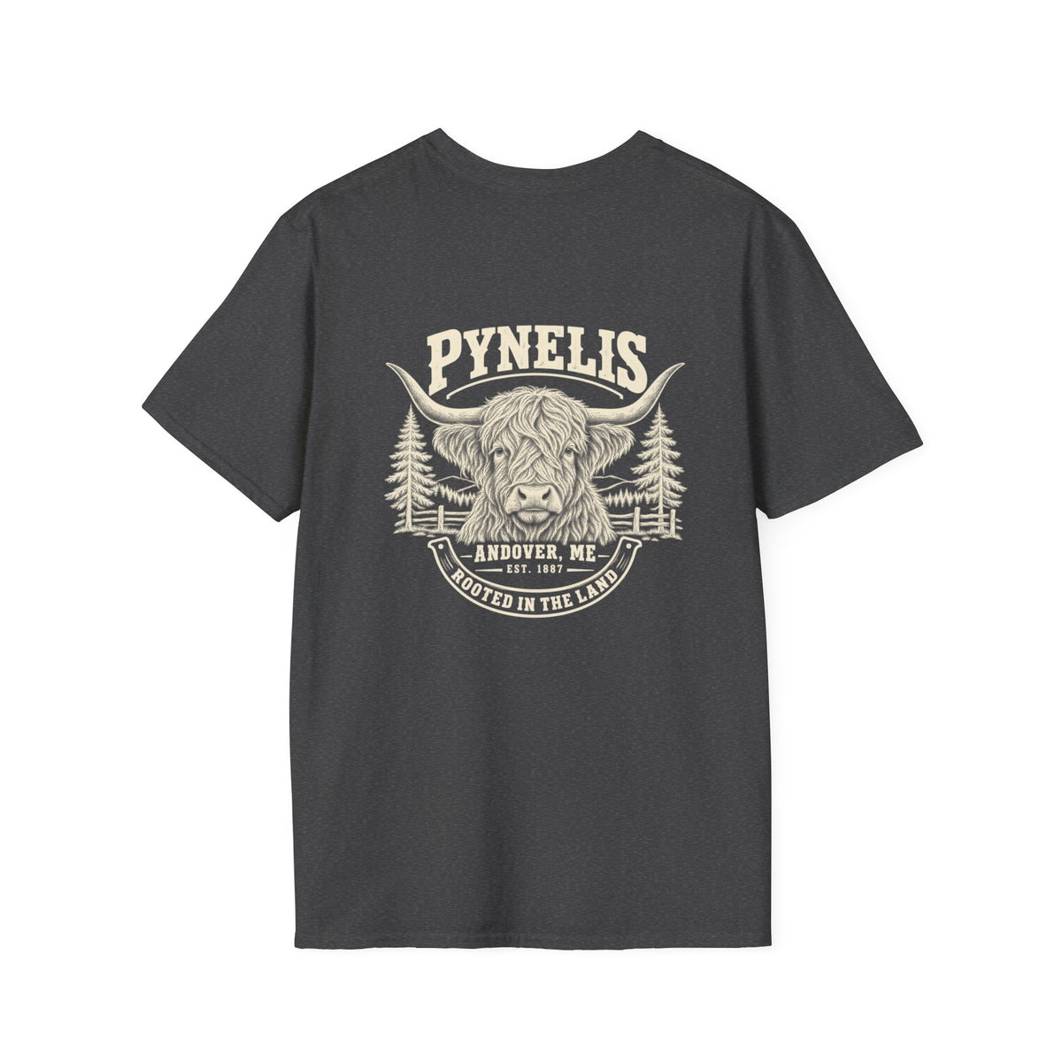 Highland Cow Graphic T-Shirt — Pynelis Ranch Vintage Bull Tee