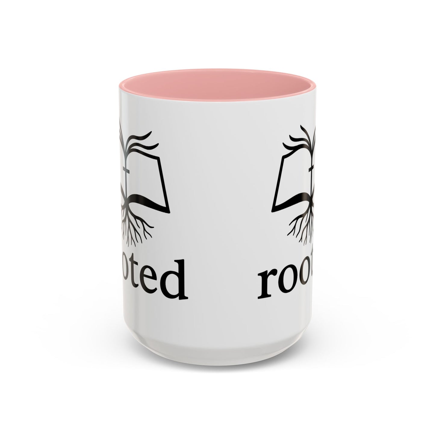 Rooted in Christ Accent Coffee Mug — 'Rooted' Logo (11/15 oz)