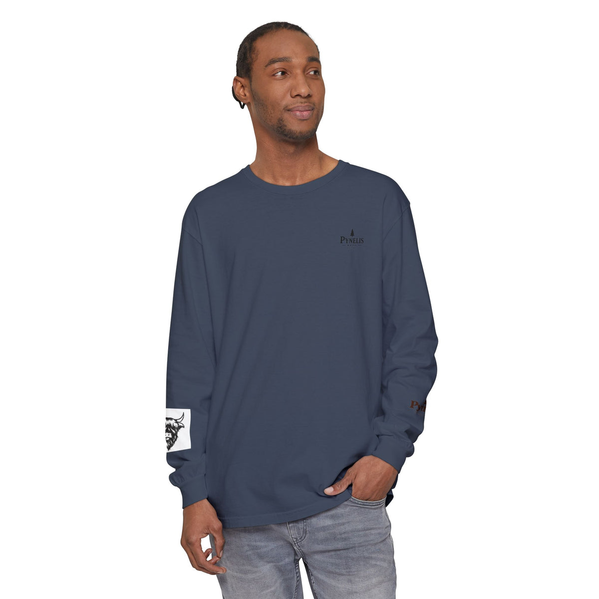 Highland Cow Graphic Long Sleeve Tee