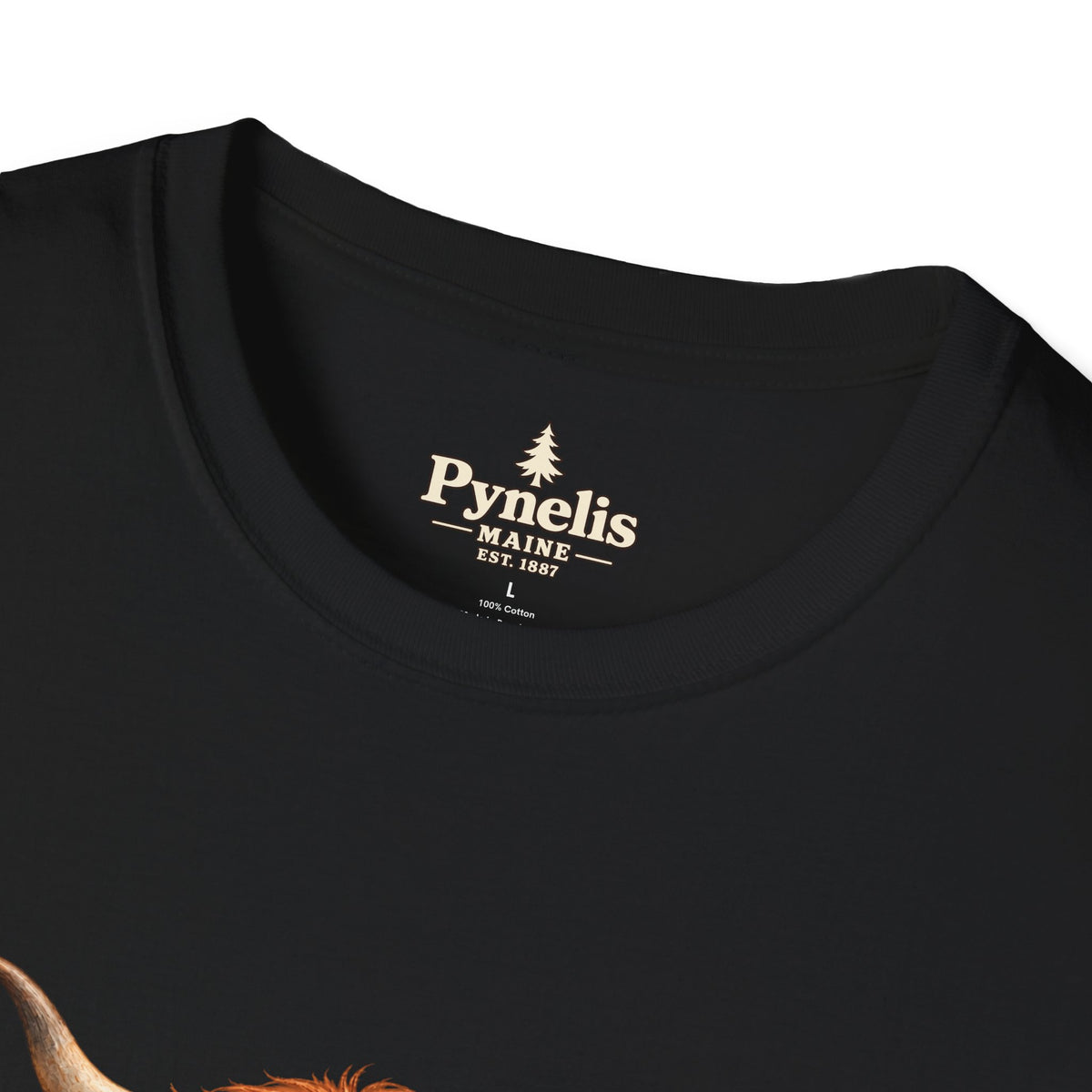 Highland Cow Family T-Shirt — "Pynelis" Floral Farm Animal Tee