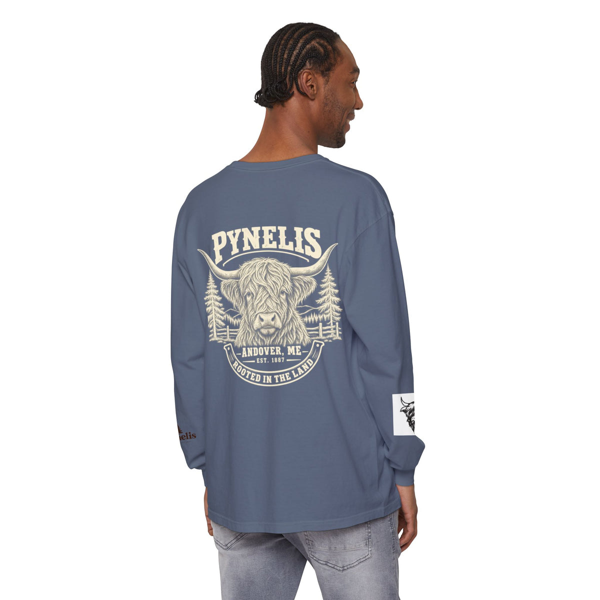 Highland Cow Graphic Long Sleeve Tee