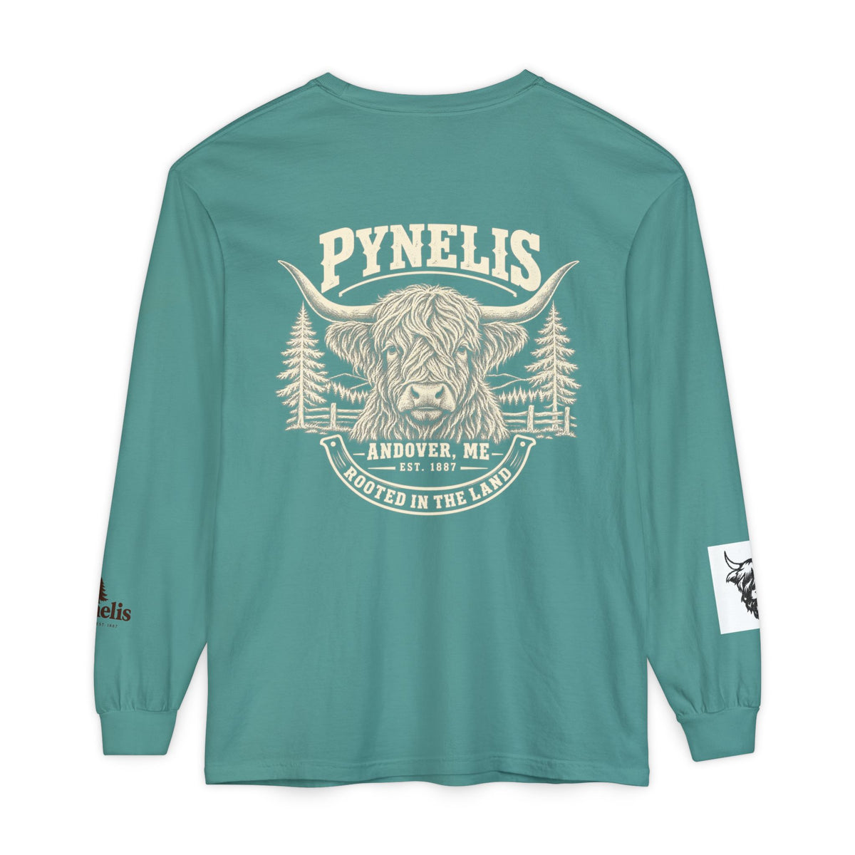 Highland Cow Graphic Long Sleeve Tee