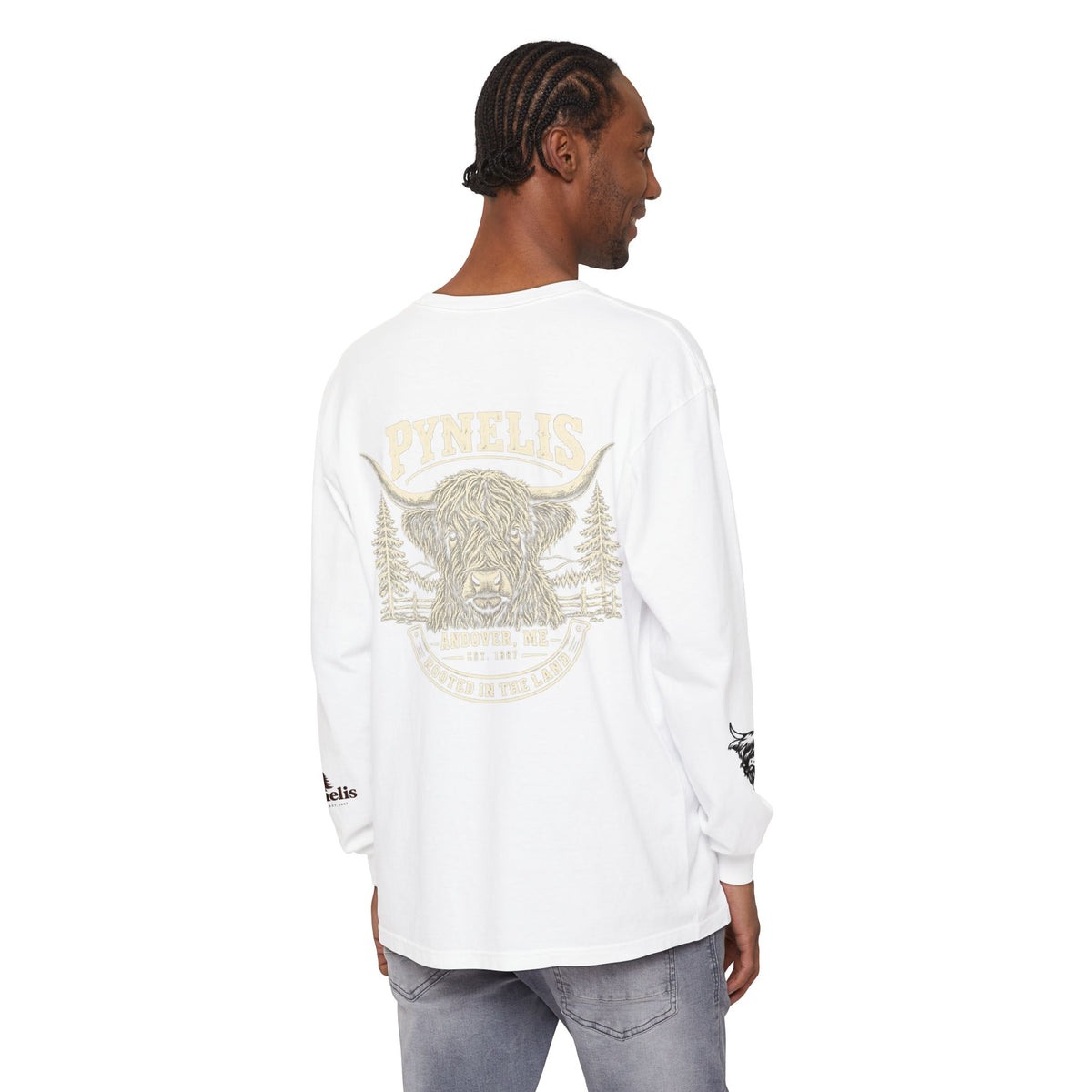 Highland Cow Graphic Long Sleeve Tee