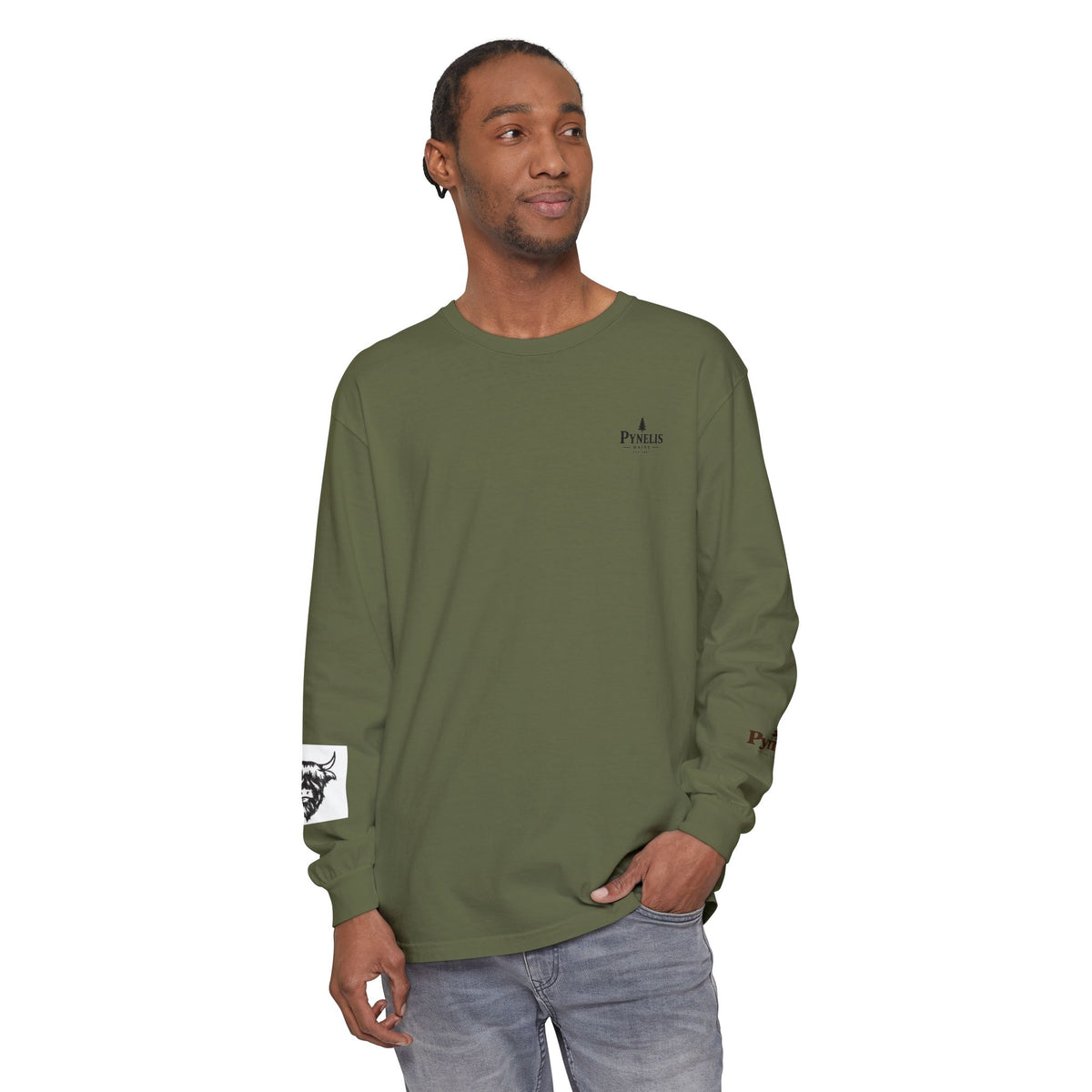 Highland Cow Graphic Long Sleeve Tee