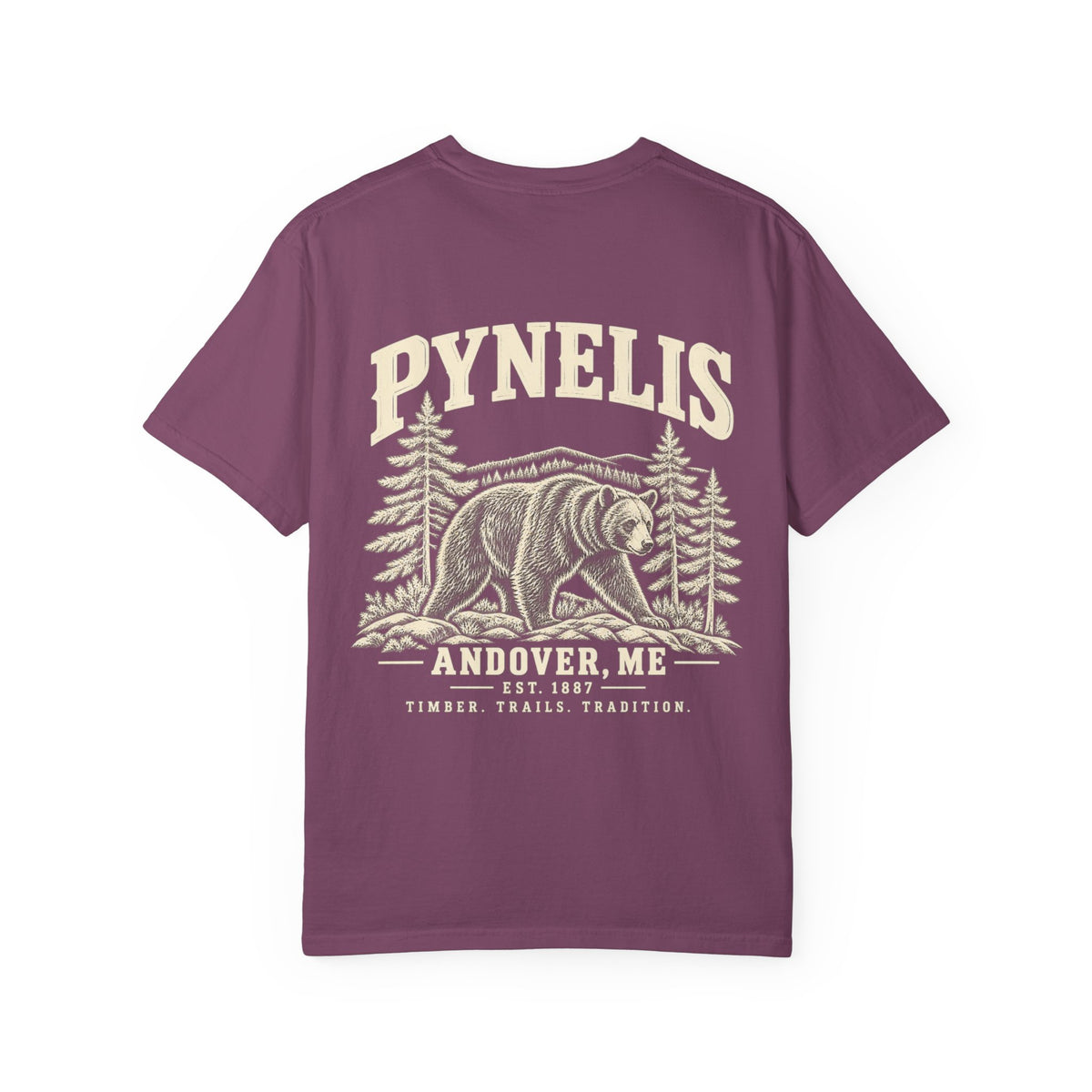 Bear Graphic T-Shirt — Pynelis Forest Vintage Logo