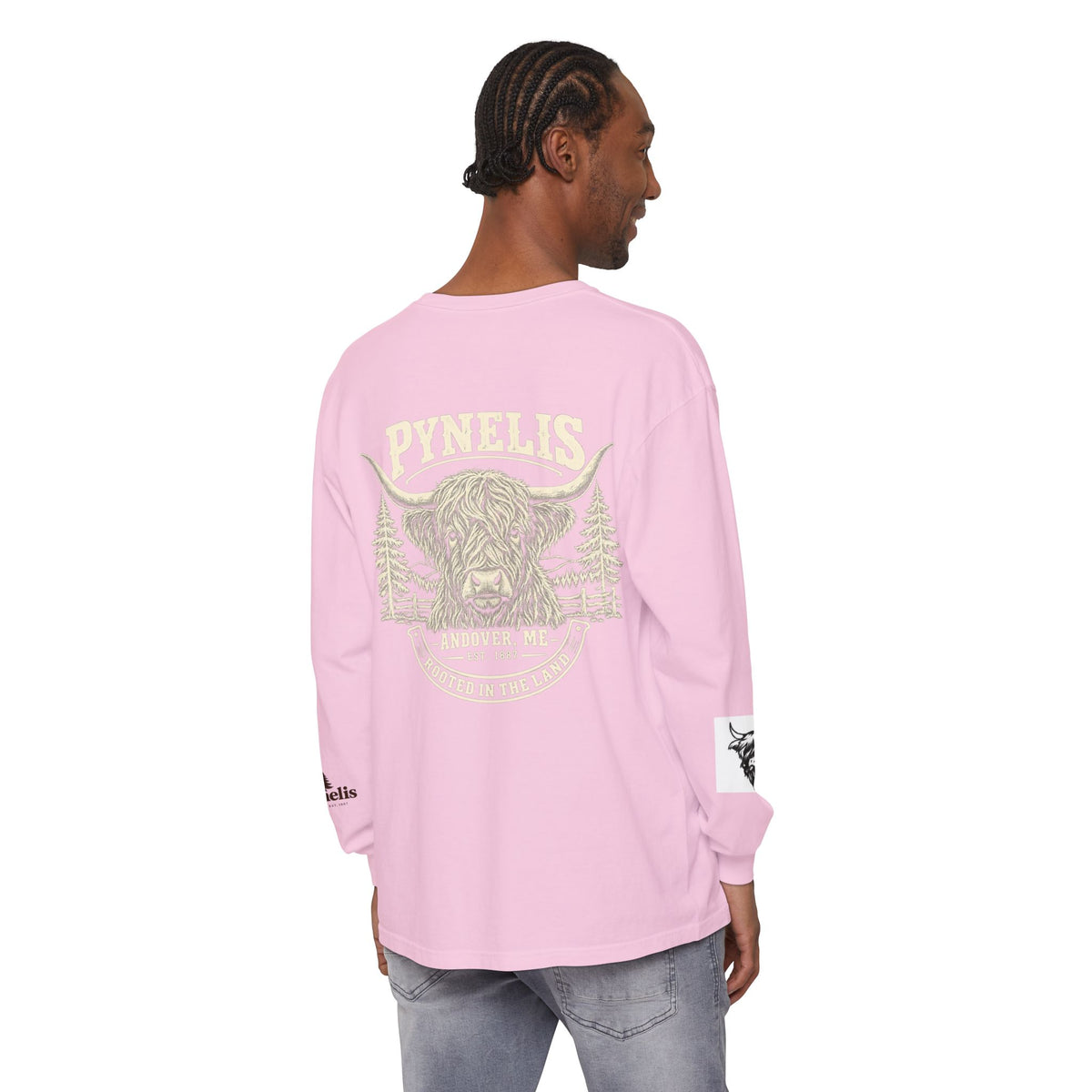Highland Cow Graphic Long Sleeve Tee