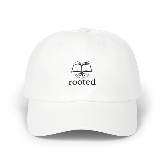 Rooted in Christ embroidered logo Classic Cap | Christian baseball hat