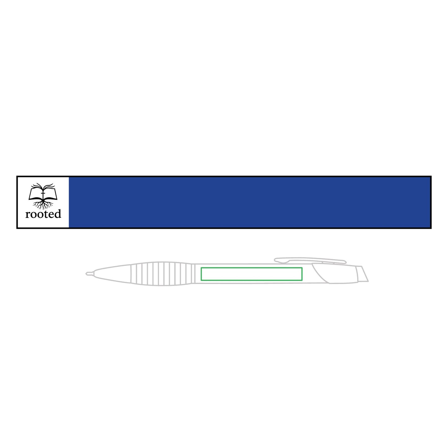 Engravable Brass Ballpoint Pen with Rubber Grip – Personalized Gift Pen