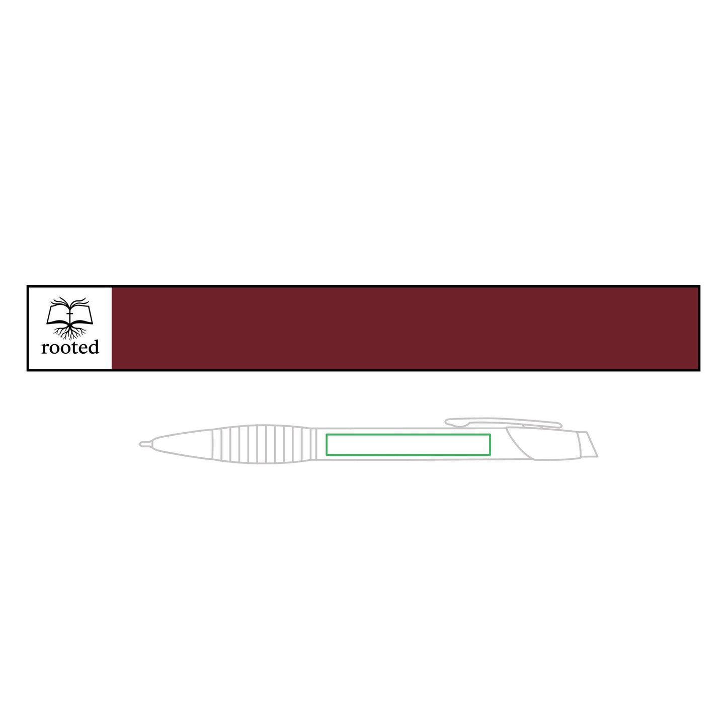Engravable Brass Ballpoint Pen with Rubber Grip – Personalized Gift Pen