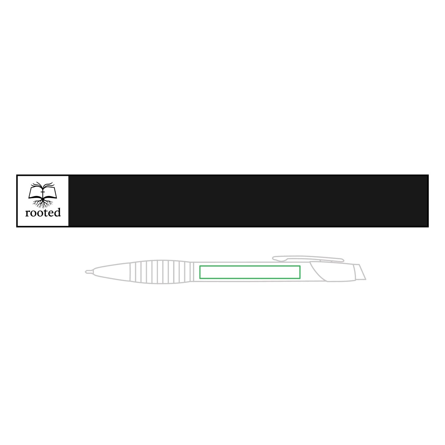 Engravable Brass Ballpoint Pen with Rubber Grip – Personalized Gift Pen