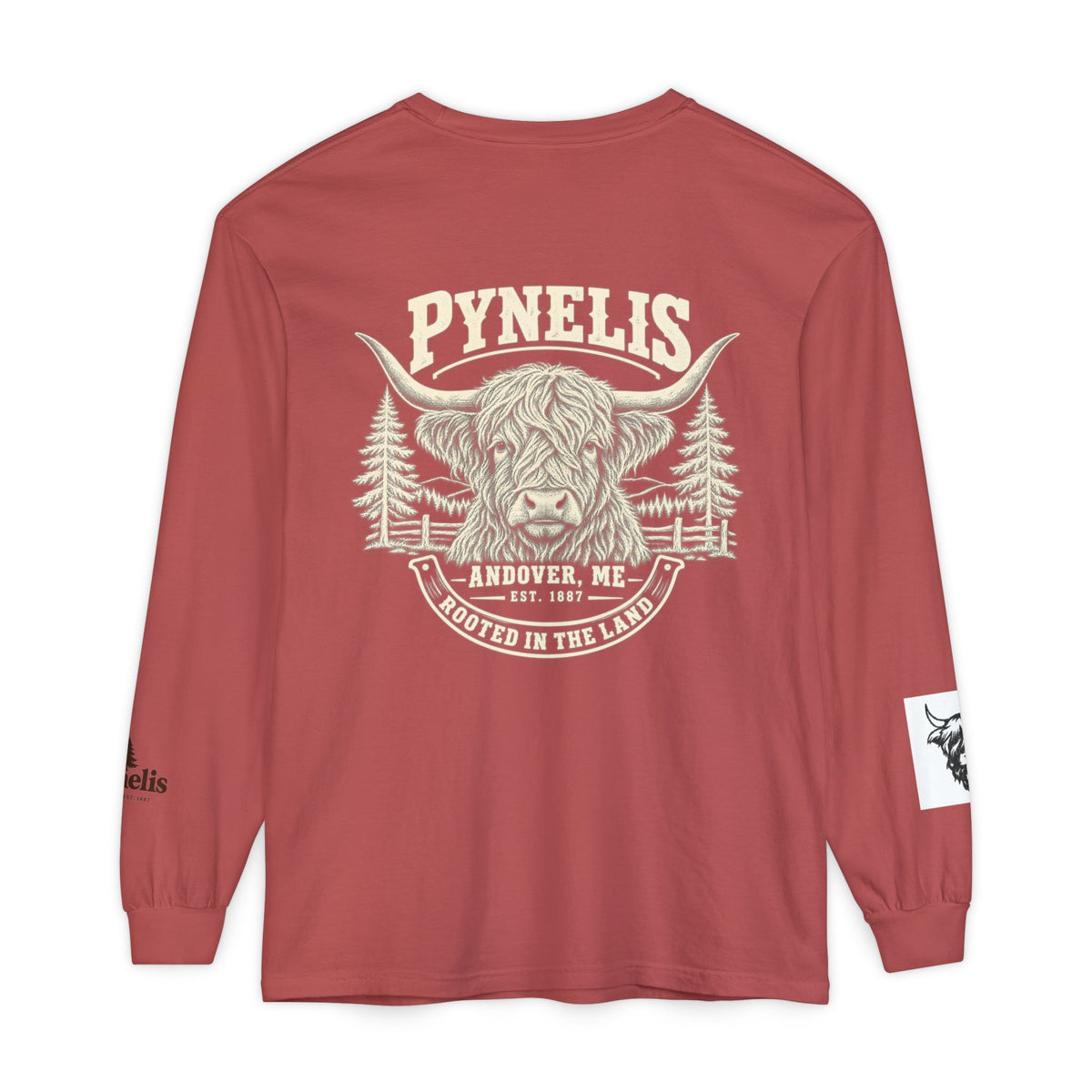 Highland Cow Graphic Long Sleeve Tee