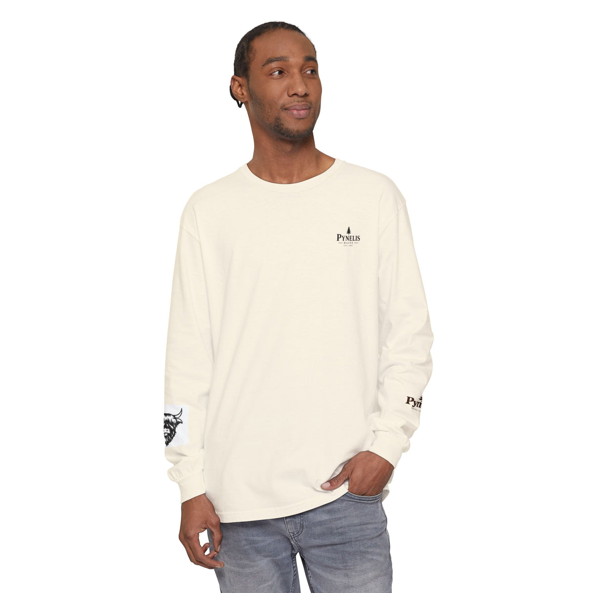 Highland Cow Graphic Long Sleeve Tee