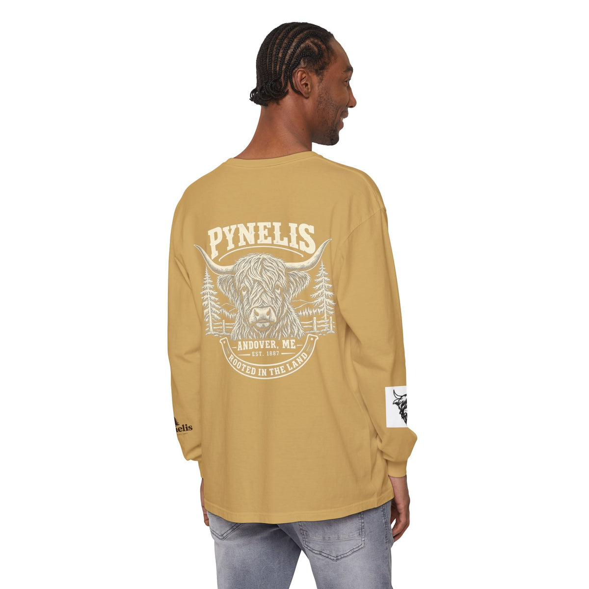 Highland Cow Graphic Long Sleeve Tee
