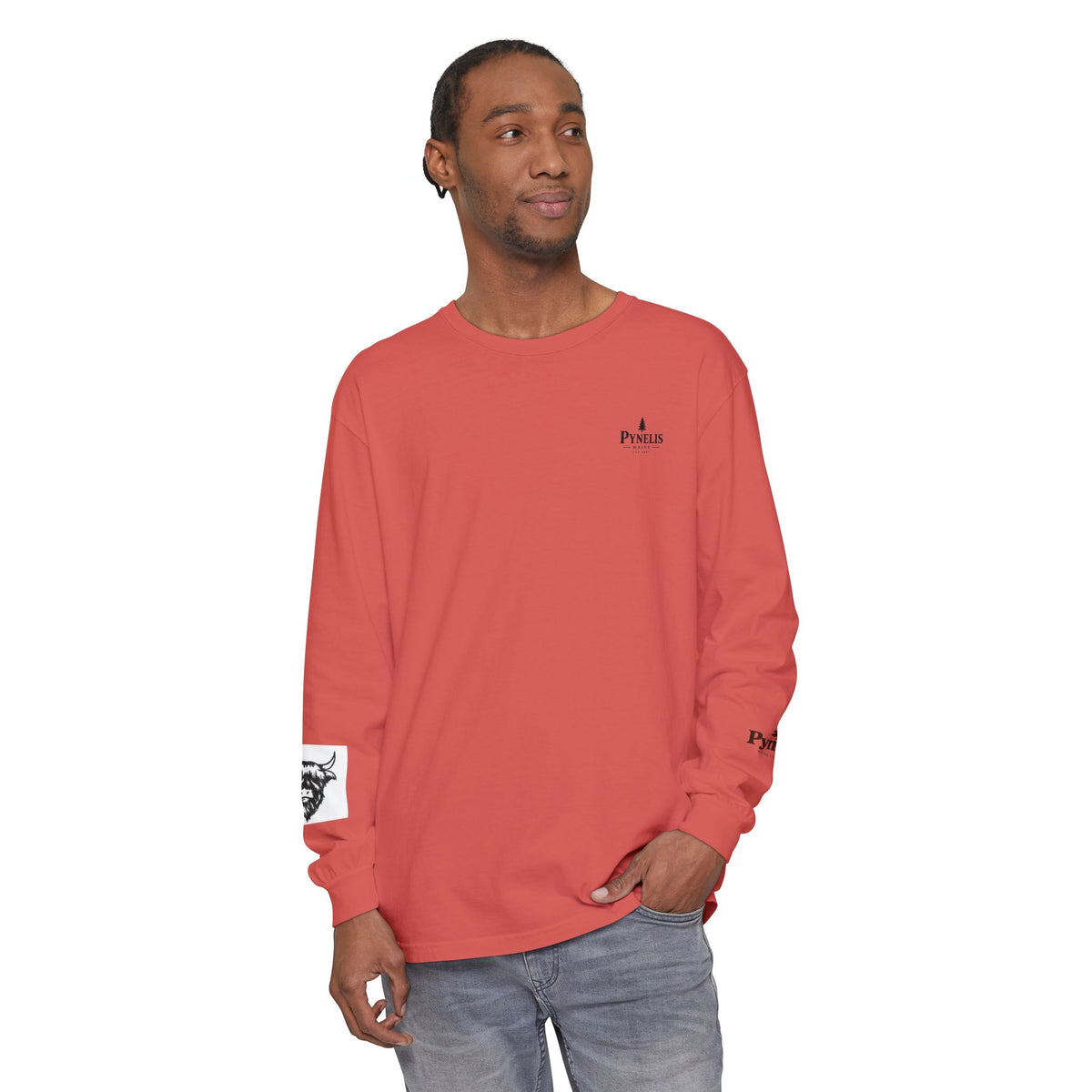 Highland Cow Graphic Long Sleeve Tee