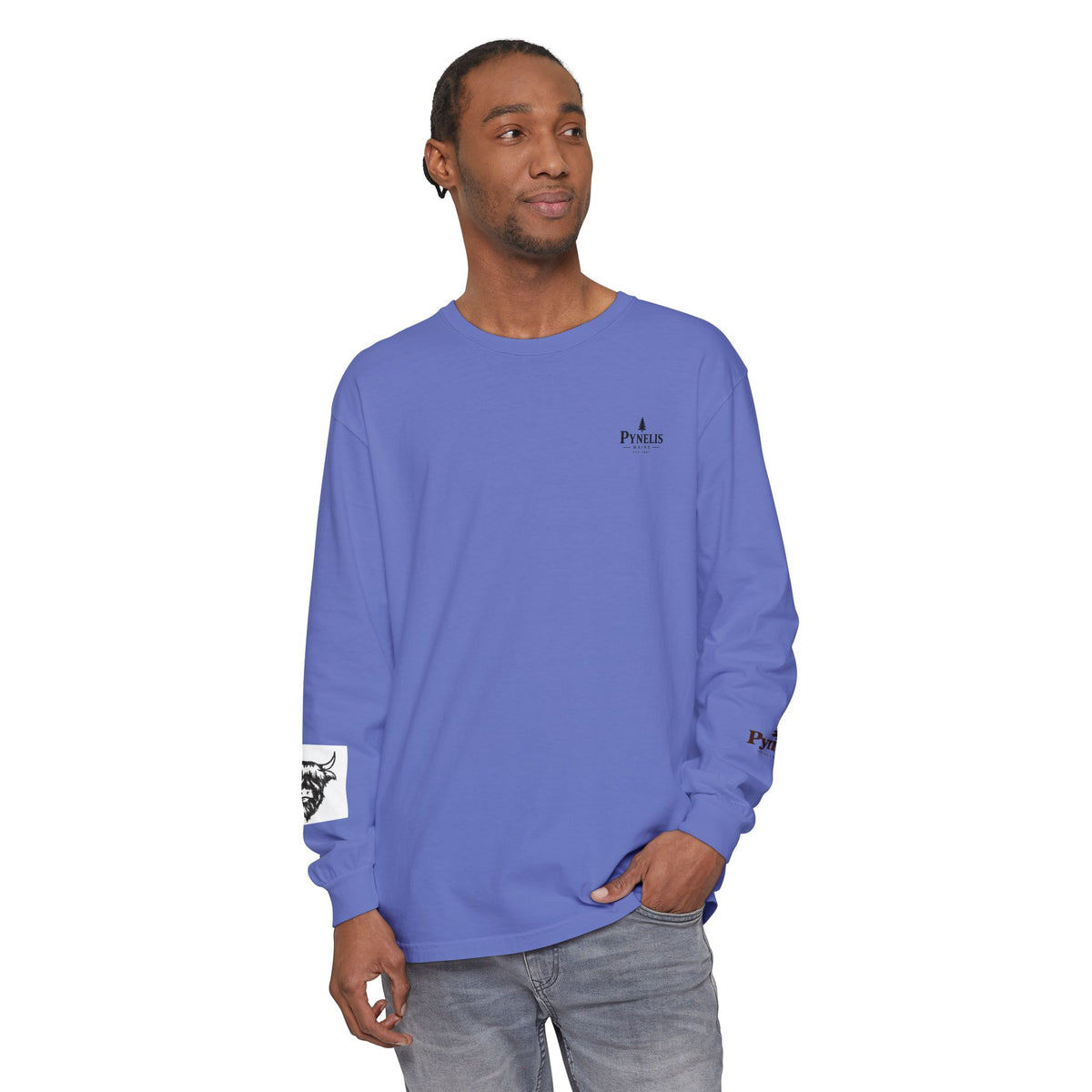 Highland Cow Graphic Long Sleeve Tee