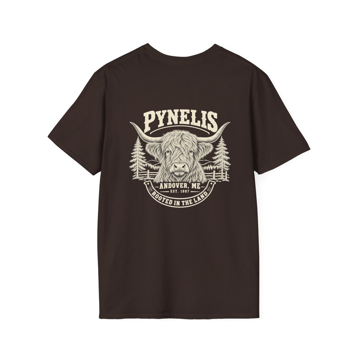 Highland Cow Graphic T-Shirt — Pynelis Ranch Vintage Bull Tee