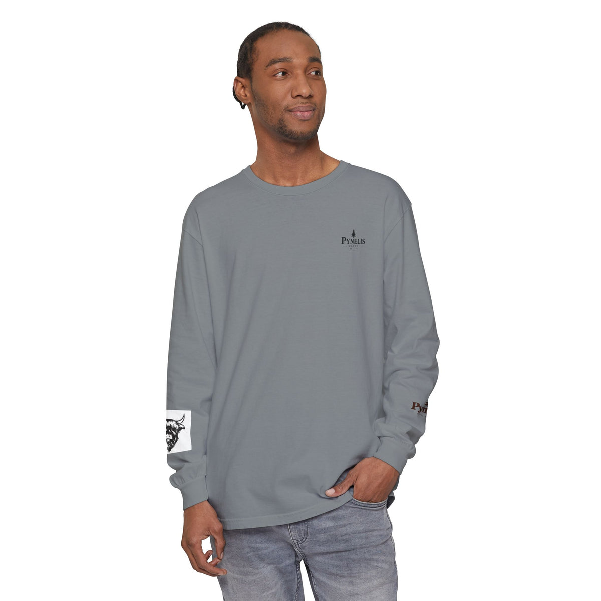 Highland Cow Graphic Long Sleeve Tee