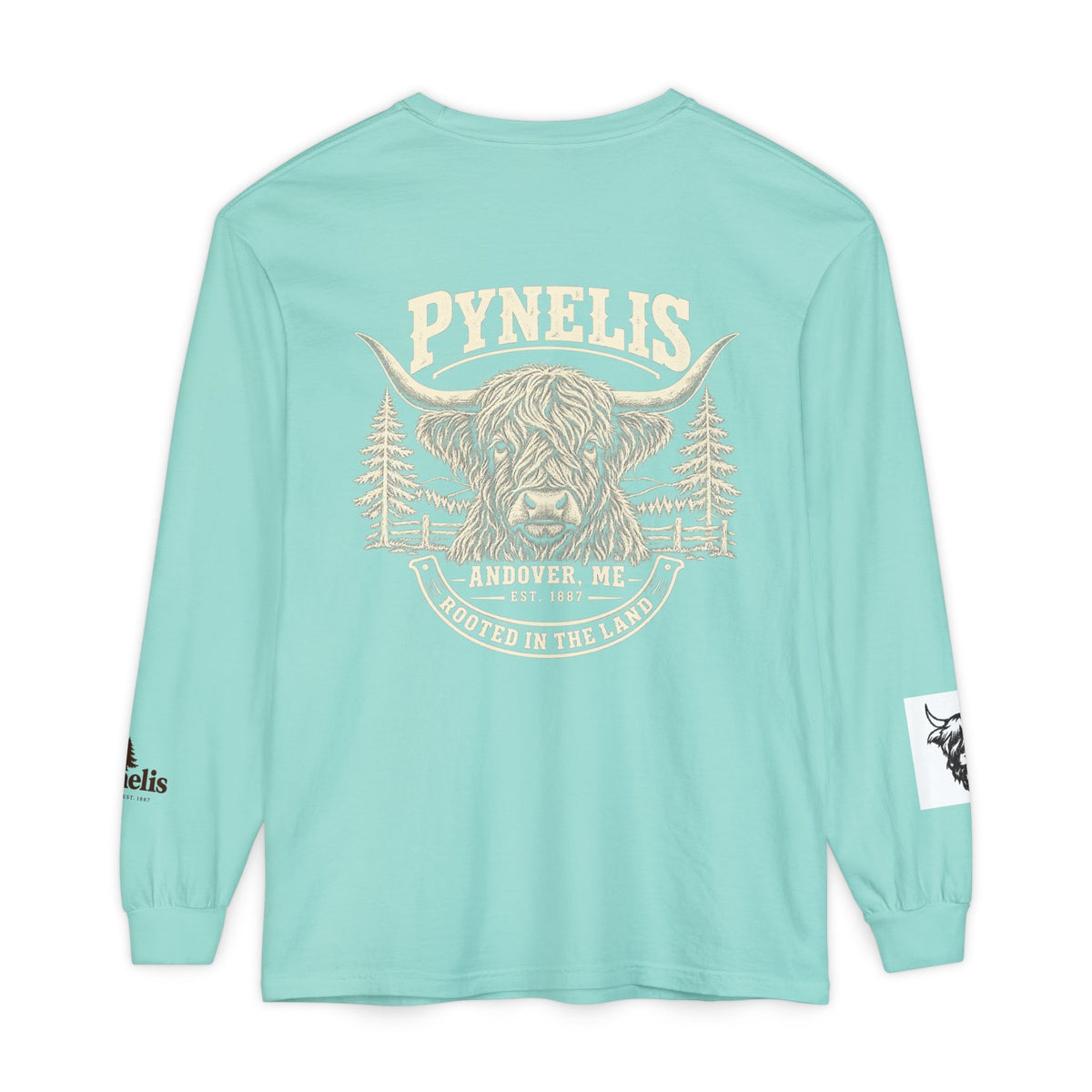 Highland Cow Graphic Long Sleeve Tee