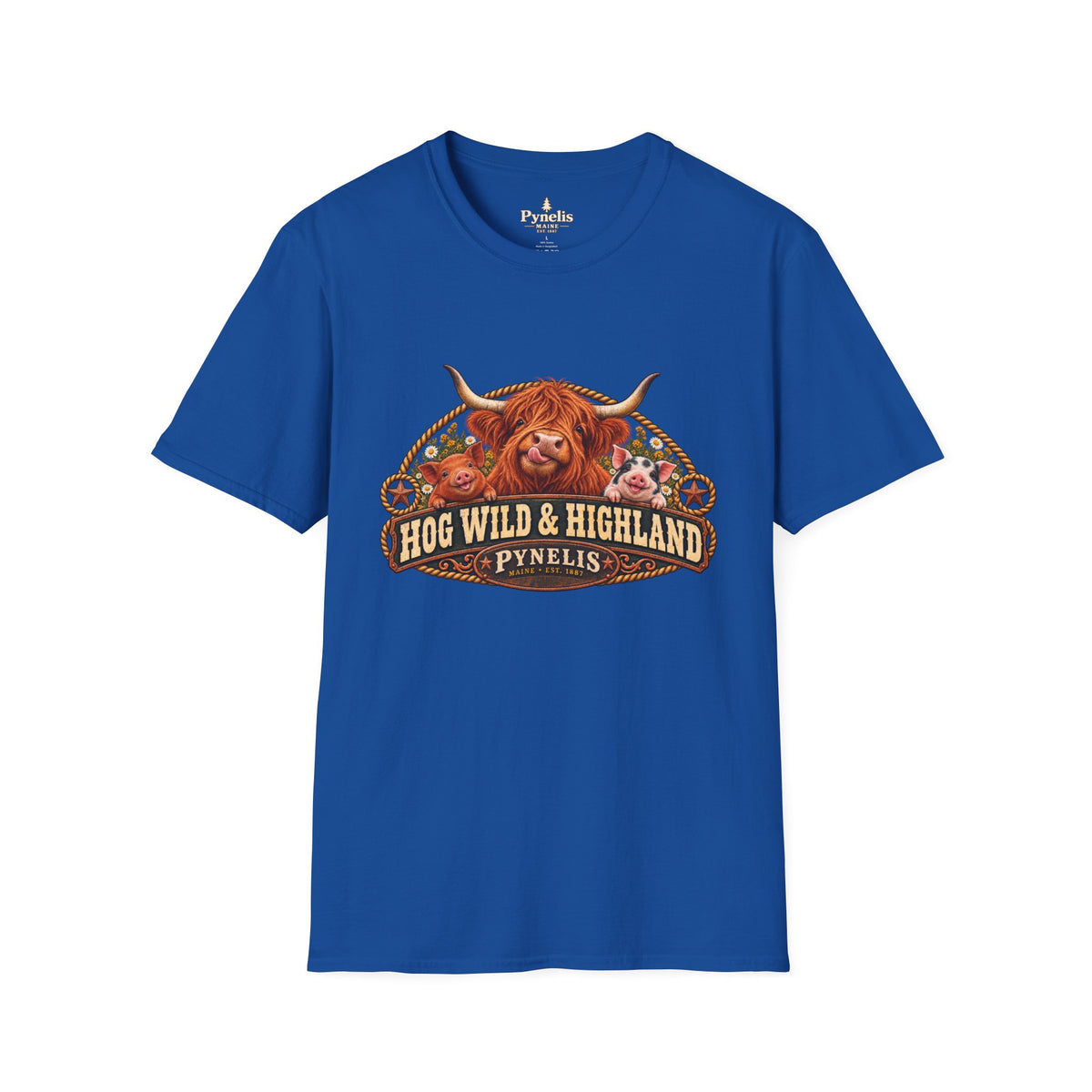 Highland Cow 'Hog Wild & Highland' T-Shirt