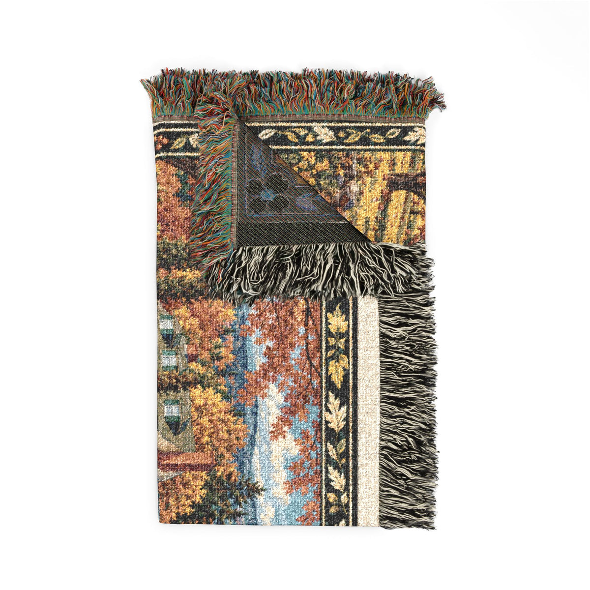 Home-Taught Woven Throw Blanket — Floral Pynelis Decor