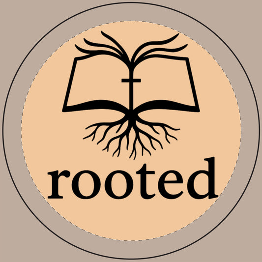 Rooted Soy Candle — 14oz Engraved Scented Candle (Book & Roots Design)