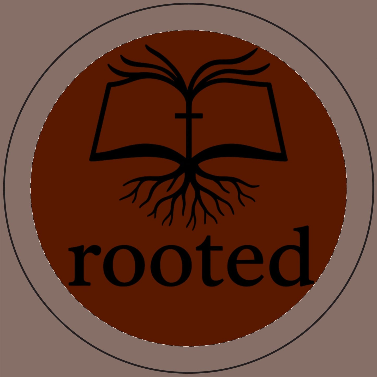 Rooted Soy Candle — 14oz Engraved Scented Candle (Book & Roots Design)