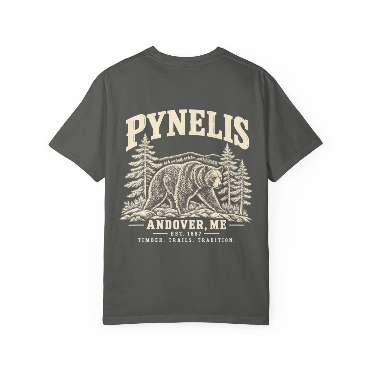 Bear Graphic T-Shirt — Pynelis Forest Vintage Logo