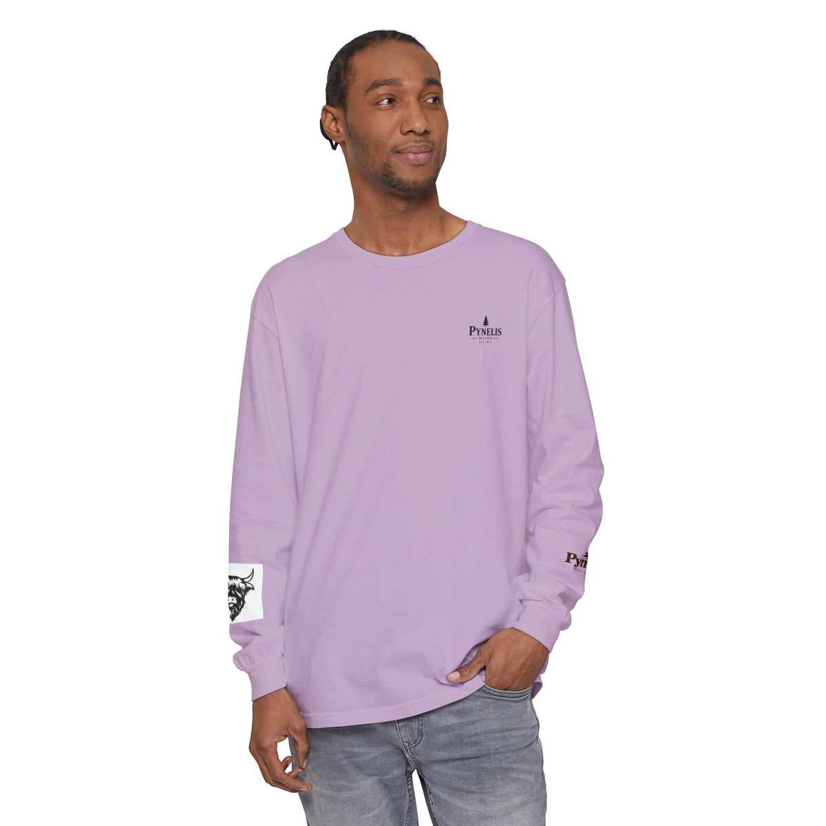 Highland Cow Graphic Long Sleeve Tee