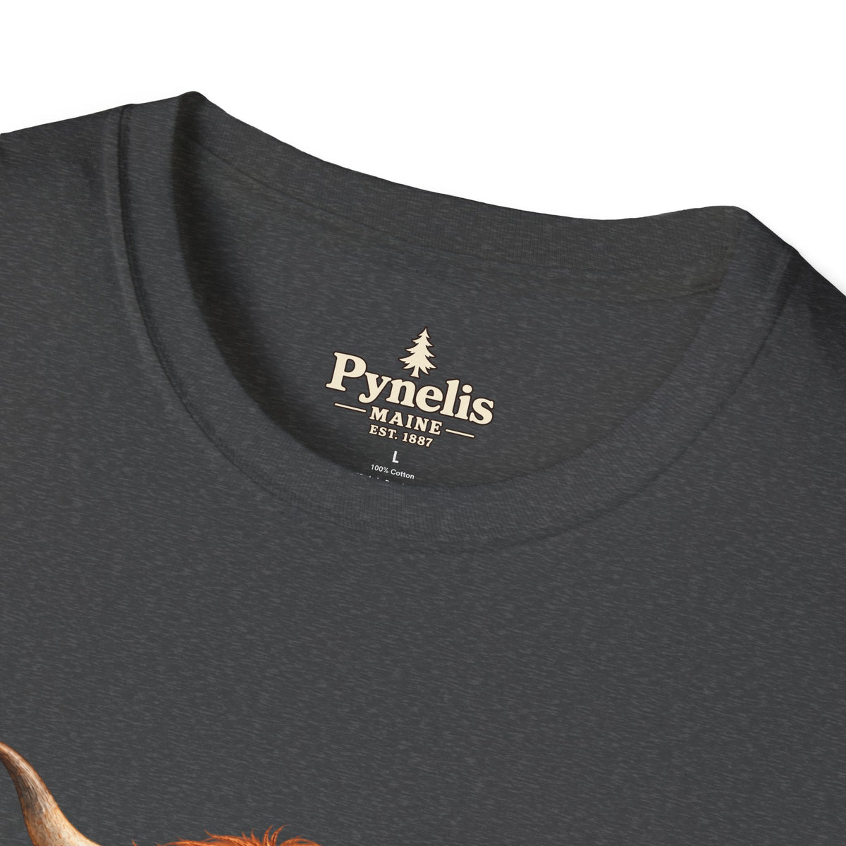 Highland Cow Family T-Shirt — "Pynelis" Floral Farm Animal Tee