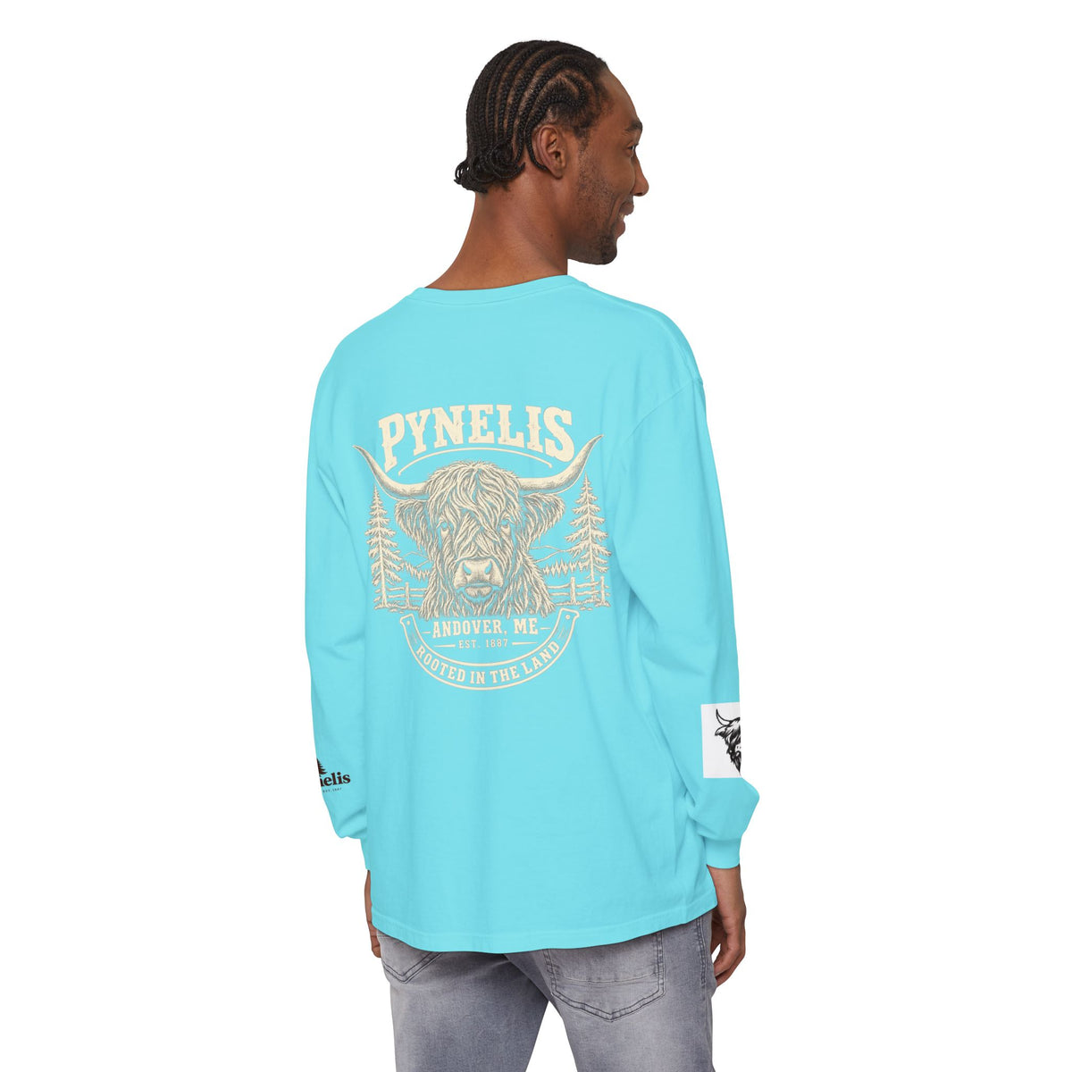 Highland Cow Graphic Long Sleeve Tee