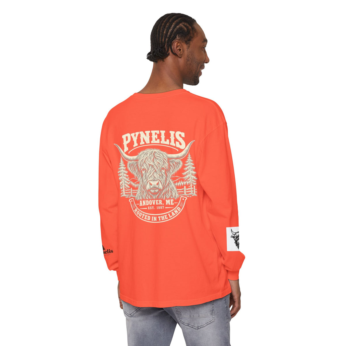 Highland Cow Graphic Long Sleeve Tee