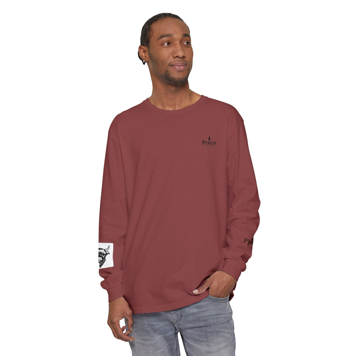 Highland Cow Graphic Long Sleeve Tee