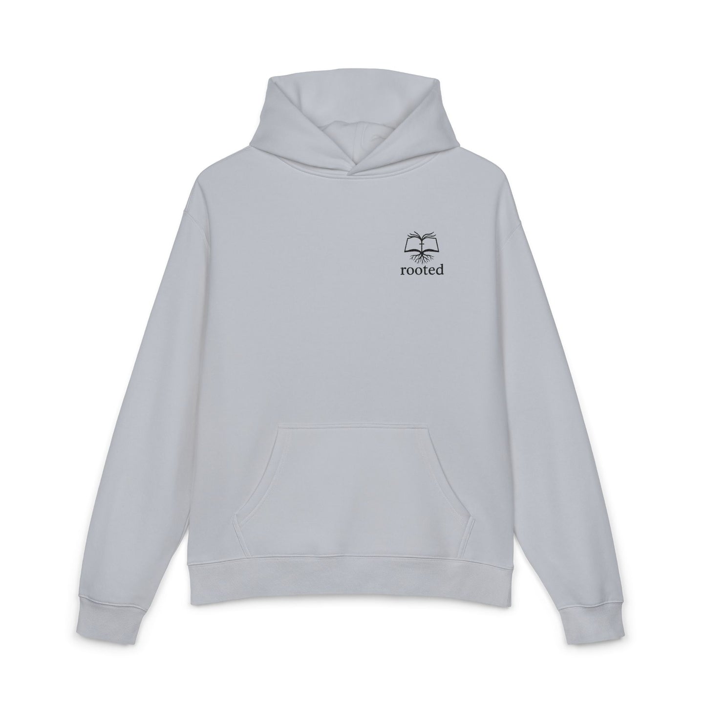 Rooted Minimal Hoodie — Small Tree Logo Casual Pullover