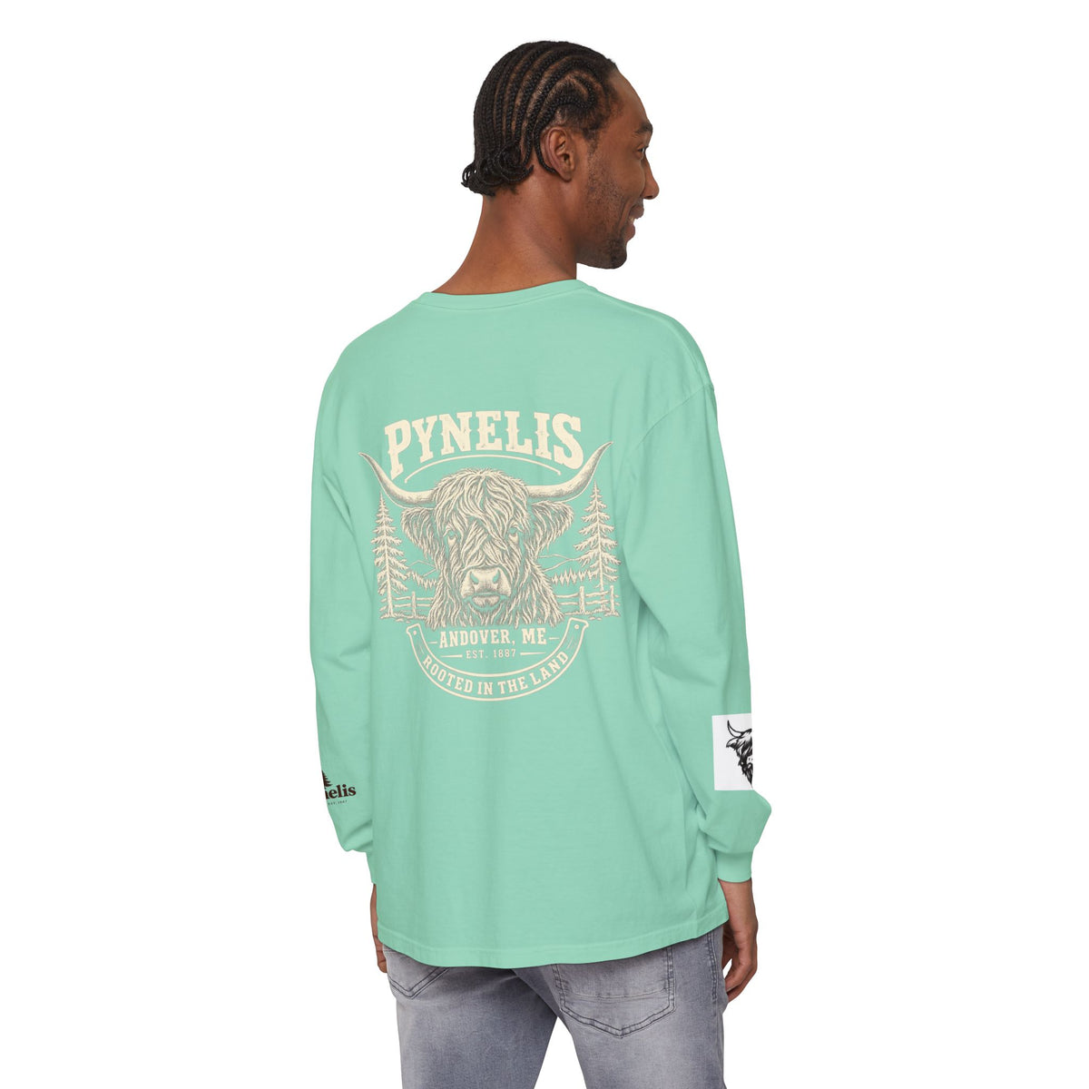 Highland Cow Graphic Long Sleeve Tee